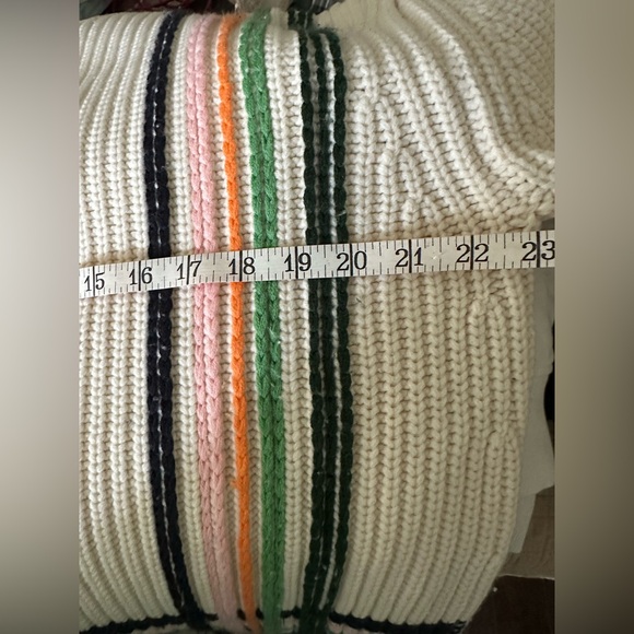 Tory Sport Merino Wool Striped Sweater - Picture 12 of 13